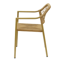 Prix de gros Chaises en corde au design nordique moderne, Mobilier de patio extérieur, Fauteuil d'extérieur pour terrasse