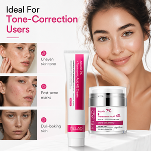 Productos Naturales <span class=keywords><strong>para</strong></span> el Cuidado de <span class=keywords><strong>la</strong></span> Piel a Base de Hierbas, Niacinamida Blanqueadora, Crema Facial Iluminadora con Arbutina 7.0 + Txa, Marca Privada, Crema con Alfa Arbutina - Product Image 5