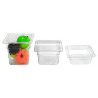 NSF-zertifizierte Transportbehälter für Frisches Gemüse, Obst und Salat aus Polycarbonat mit Deckel für Restaurant, Küche, Party und Hotel