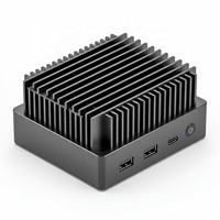 Dissipateur thermique CNC en aluminium passif sur mesure avec caloduc pour module de refroidissement d'air industriel SCADA PLC sans ventilateur, dissipateur thermique IPC