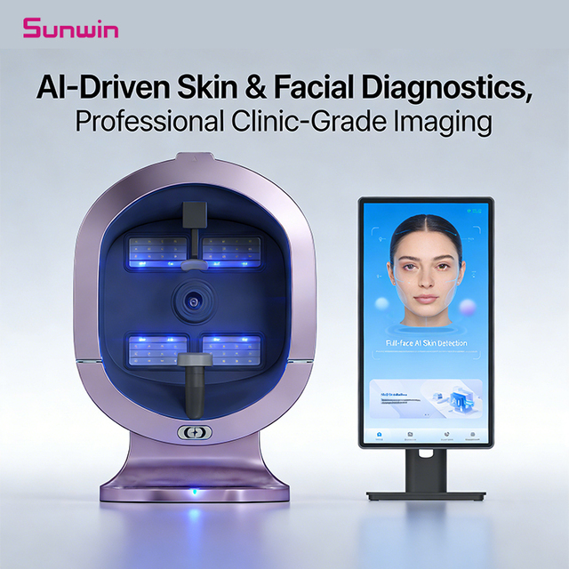 Smart AI Facial & Scalp Analyzer 3D HD Scanner, Acne & Wrinkle Detection, Pigmentation & Moisture Analysis, Salon/Home Use