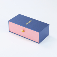 Boîte cadeau coulissante de luxe rigide en matériaux recyclés de papier spécial personnalisé avec lamination brillante pour flacons de parfum en verre et pots