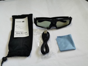 Viewsnoic 3D-bril voor DLP-projectoren 3D actieve bril voor films en games 3D-stijlbril Zwart - Product Image 4