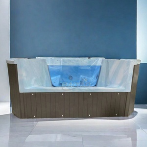 Bain à remous extérieur moderne Yacuzzi avec <span class=keywords><strong>coque</strong></span> en acrylique, bain à remous pour 4 personnes, baignoire de massage pour jardin, usage domestique - Product Image 5