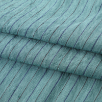 Tissu en mélange lin/coton tissé uni, respirant, écologique et biologique, haute couture, pour chemises et vêtements pour femmes et hommes