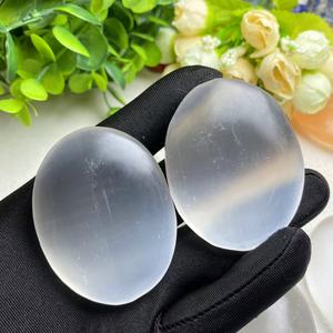 Pierre de Sélénite Polie Transparente/Orange en Gros, Pierre de Palmier en Cristal, Décoration d'Intérieur, Cadeau Parfait pour l'Énergie et la Guérison - Product Image 5