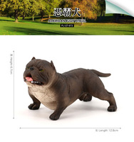 Juego de Figuras de Animales de Alta Simulación, Figuras de Pitbull de Plástico Sólido, Recurso Educativo, Juguetes de Perro para Niños, Regalo