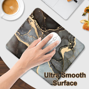 Tappetino per <span class=keywords><strong>Mouse</strong></span> stampato con Logo in marmo oro nero di piccole dimensioni tappetino da gioco in gomma antiscivolo per sublimazione in gomma - Product Image 5