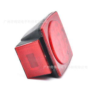 Feu arrière LED 12V carré IP68 étanche pour remorque, bateau, voiture, usage général - Product Image 1