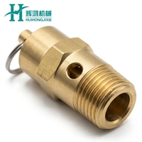 Soupape de sécurité en laiton NPT 1/4'' pour compresseur d'air, soupape de décharge de pression pour réservoir d'air et systèmes pneumatiques