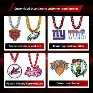 Kunden spezifische Sport mannschaften 3d Logo EVA Floating Foam Großes Logo Große Medaille Anhänger Fan Chain Foam EVA Halskette Anhänger - Product Image 3