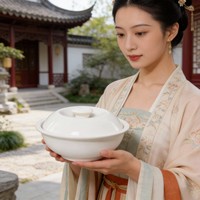 Ensemble de 4 casseroles en céramique fabriquées au Shandong avec couvercle, revêtement multicouche, compatible gaz et induction