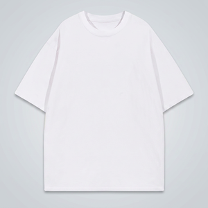 เสื้อยืดผู้ชาย ผ้าฝ้าย 100% 230 GSM หนานุ่ม ทรงโอเวอร์ไซส์ สีพื้น ไม่ยับ สไตล์ลำลอง สตรีทแวร์ รับสกรีนโลโก้ - Product Image 3