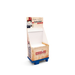 Custom Retail Foldable Eco-Friendly Cardboard <b>Display</b> Stand for Beverages and Wine for Pop <b>Beer</b> <b>Rack</b> with Floor Shelf - Product Image 6