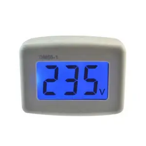 Hot DM55-1 Blue LCD digital Volt Voltage Meter led AC 100-300V US Plug