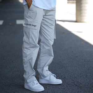 <span class=keywords><strong>Pantaloni</strong></span> Cargo <span class=keywords><strong>Neri</strong></span> Unisex <span class=keywords><strong>con</strong></span> Coulisse, Stile Streetwear, Vestibilità Ampia, Bottoni <span class=keywords><strong>Laterali</strong></span>, 6 <span class=keywords><strong>Tasche</strong></span>, Modello Baggy - Product Image 4