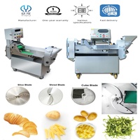 Cortadora Industrial de Verduras de 1000 kg/h, Máquina Cortadora de Patatas, Yuca, Manzanas y Plátanos para Procesamiento de Alimentos