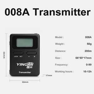 ระบบไกด์นำเที่ยวไร้สาย Yingmi Compact ระยะ 200 ม. ระดับการกันน้ำ IPX-1 ตอบรับอัตโนมัติ รับประกันตลอดอายุการใช้งาน สำหรับงานขนาดใหญ่ - Product Image 3