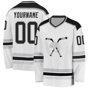 Nouvelle veste de hockey sur glace pour hommes, style OEM personnalisé, impression numérique, 100% polyester, respirante et à séchage rapide, poids du tissu 260g - Product Image 6