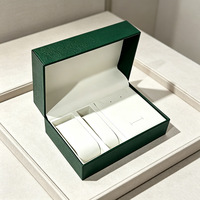 Boîte de rangement pour montres et bijoux en cuir PU protecteur, 5 pièces, boîte cadeau pour montres mécaniques, colliers, bagues