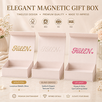 Boîte cadeau à fermeture magnétique pour bougies, papier recyclé, gaufrage, Caixa Personalizada, Cajas De Papel pour bougies