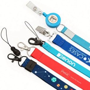 Hot Sale High Quality Sublimation & Silk Screen Printed Washable Polyester Lanyard <b>Keychain</b> with Logo <b>Custom</b> - Product Image 4