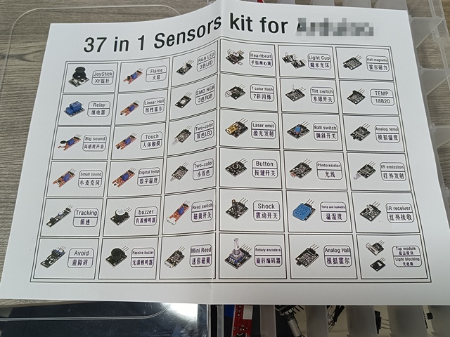 37 in 1 Sensors Kit Compatible with Arduino Programming Project DIY Electronics Laboratory Smart Beginner Kit STM32 Learning Kit