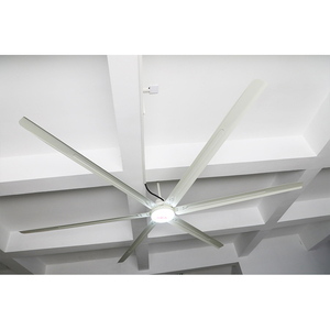 พัดลมเพดานอุตสาหกรรม HVLS ขนาดใหญ่ พร้อมใบพัดอลูมิเนียมขนาด 16 ฟุต มอเตอร์ 220V เหมาะสำหรับโรงงานผลิตเสื้อผ้า รูปทรงเรขาคณิต D - Product Image 1