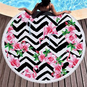 Indien en gros ombre mandala tapisserie <span class=keywords><strong>rondie</strong></span> serviette 100% coton rond serviettes de plage avec franges de glands - Product Image 6