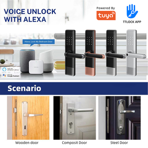 Liliwise Waterproof Outdoor High <strong>Security</strong> Electric Digital Fingerprint Smart Door Lock With Tuya APP TTLOCK BLE Wifi Mobile Lock - Product Image 4