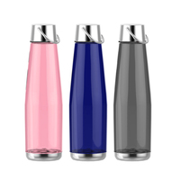Custom Oem 26oz Tritan Transparent Tpe Sangle Bouteille D Eau En Plastique Gym Trajet Hydratation Étanche Couvercle À Large Ouve
