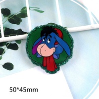 2025 Offre Spéciale dessin animé mignon Animal bricolage coque de téléphone portable accessoires dessin animé acrylique autocollant perles en plastique Flatback Badge bobines
