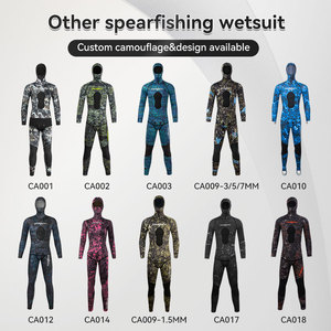 DIVESTAR Custom Top and Pants 3mm CR <span class=keywords><strong>Neopreno</strong></span> Impermeable Recubierto de titanio Trajes de pesca submarina para hombres y mujeres - Product Image 4