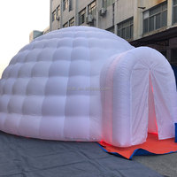 Tente dôme Igloo gonflable pour fête d'anniversaire, éclairage pour entreprise de location