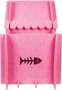 Rumah kucing bulu besar, Condos dalam ruangan dengan jendela untuk hewan peliharaan dengan alas tempat tidur kucing lembut - Product Image 3