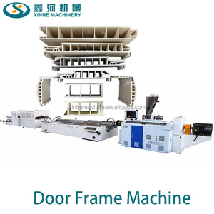 WPC chuyển in gỗ nhựa Bảng điều khiển cửa dây chuyền sản xuất tự động khung cửa máy làm - Product Image 6