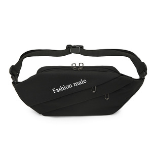 时尚简约长款PU胸包舒适携带多口袋休闲单肩包 - Product Image 3