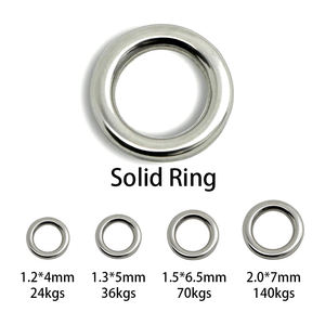 <span class=keywords><strong>Anneau</strong></span> de pêche solide en acier inoxydable de qualité supérieure, connecteur de pêche circulaire solide, <span class=keywords><strong>anneau</strong></span> de connexion pivotant, accessoires de pêche en plein air - Product Image 1