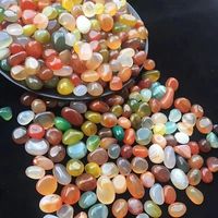 Galets de jade multicolores naturels polis et lisses pour la décoration de jardin et d'aquarium, artisanat