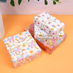 Papier cadeau à motifs de dessins animés 50*70cm/feuille pour l'anniversaire des enfants, la fête de naissance - Product Image 2
