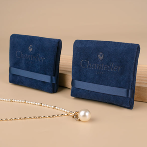 Nouvelle conception 2025, pochette à bijoux en velours épais de luxe, emballage personnalisé - Product Image 1