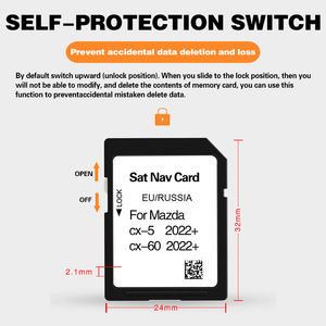 32GB cambiar navegación CID SD 8GB 16GB Gps mapas tarjeta para Mazda <span class=keywords><strong>CX</strong></span> 5 <span class=keywords><strong>CX</strong></span> <span class=keywords><strong>60</strong></span> 2023 Europa ruso - Product Image 5