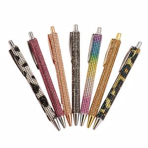<span class=keywords><strong>Stylo</strong></span> bille rétractable en métal haut de gamme avec incrustation de strass, <span class=keywords><strong>stylo</strong></span> gel en gros avec logo personnalisé, idéal pour l'écriture quotidienne - Product Image 6