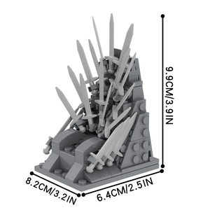 MOC1063 Trono del Re del Cinema 132 Pezzi MOOXI Mattoncini Spada di Ferro Gioco Medioevale Magia Action Figure Blocchi da Costruzione Fai da Te Giocattoli per Bambini Regalo - Product Image 2