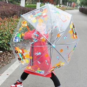 Stock Wholesale Students Kindergarten Kids Cartoon Children Child Kid Transparent <b>Windproof</b> <b>Umbrella</b> - Product Image 3