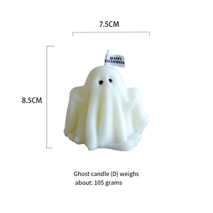 Halloween Ghost Candles Scented White Candles Spooky Candles <b>Goth</b> <b>Gifts</b> for Ghost Decor - Product Image 6