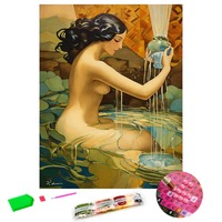 Haute qualité personnalisé bricolage diamant peinture Sexy musée Art objets peintures nues Style classique imprimé Portrait mur Art