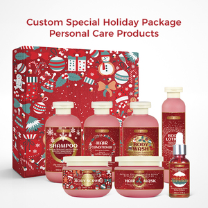 Wholesale custom Christmas <strong>happy</strong> organic <strong>shampoo</strong> anti hair loss dandruff vegan herbal tea tree oil gift set - Product Image 4