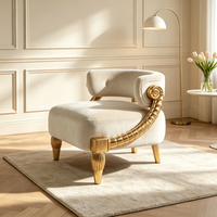 Fauteuil de Luxe Moderne et Design, Chaise Longue Confortable pour Salon, Chambre et Hall d'Hôtel/Appartement