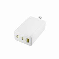 Adaptateur de voyage universel 65W USB-C à charge rapide, 2 ports USB-C, 1 port USB-A, chargeur mural 12V 20W pour ordinateur portable, smartphone, tablette, iWatch, appareil photo